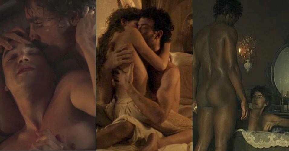 "Liberdade, Liberdade" termina nesta quinta-feira e o que não faltou na novela foram nudes e cenas quentes com muito sexo: entre dois nomens, entre duas mulheres, ménage, - Reprodução/TV Globo