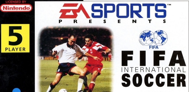 Capa da versão de Super Nintendo do primeiro jogo da série, "Fifa International Soccer" - Reprodução