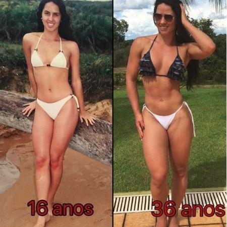 Graciele Lacerda mostra antes e depois - Reprodução/Instagram/Gracielelacerdaoficial
