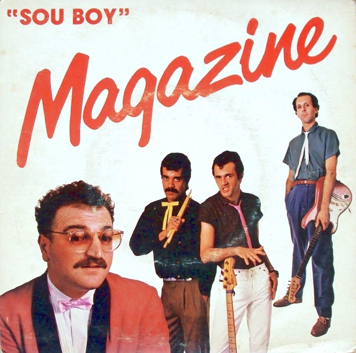 Reprodução da capa do LP "Sou Boy", da banda Magazine, um dos maiores sucessos de Kid Vinil - Reprodução