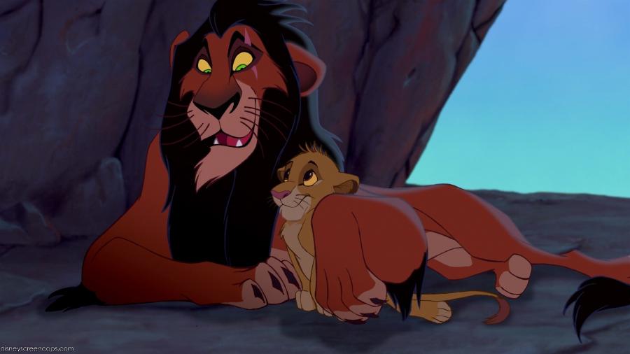 Scar e Simba em "O Rei Leão" - Reprodução