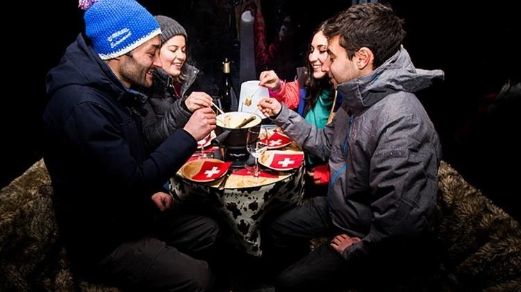 Fondue no Teleférico - Divulgação/Méribel - Divulgação/Méribel