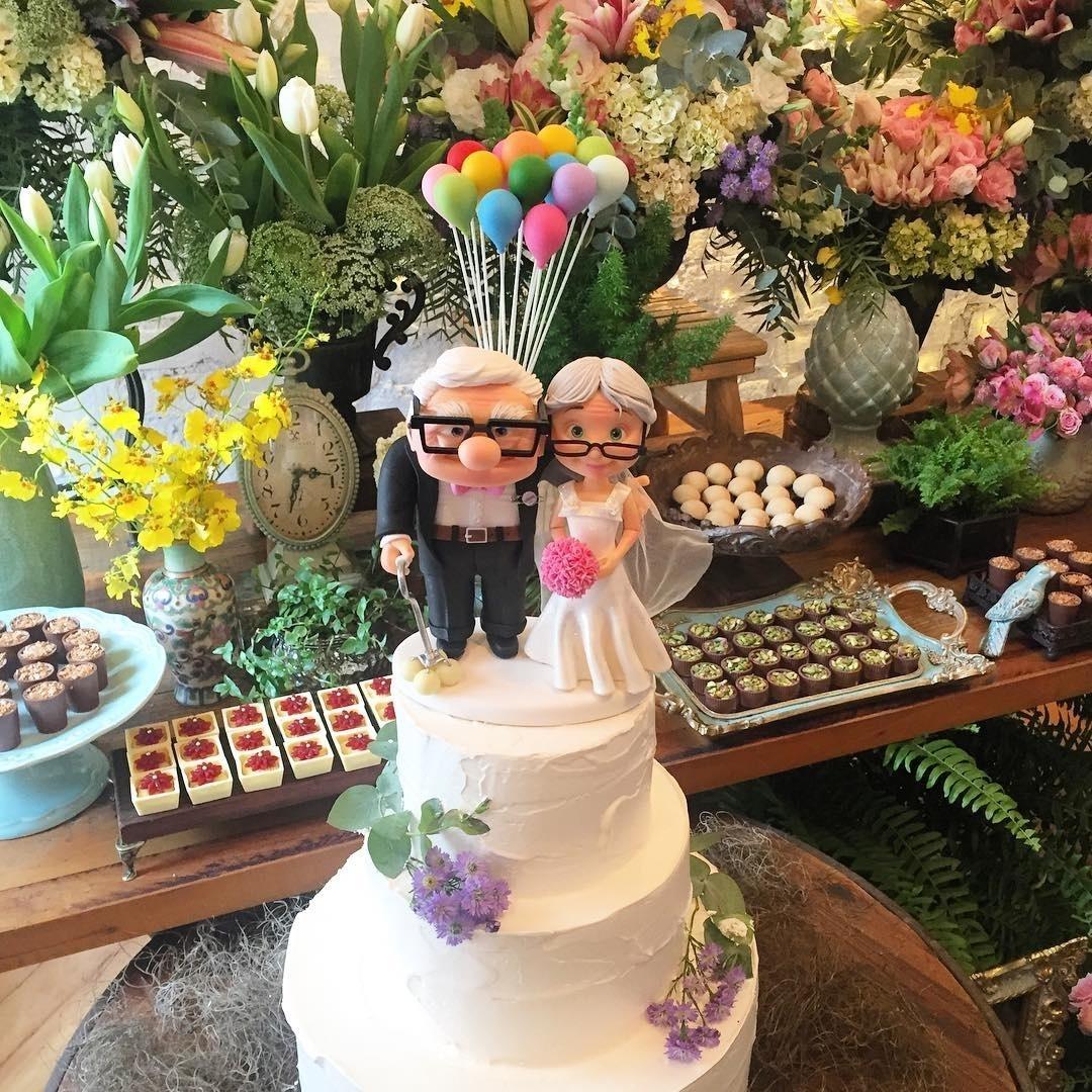 O casamento no civil foi inspirado no filme "Up - Altas Aventuras" - Reprodução/Instagram