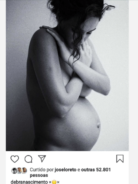 José Loreto curte post de ensaio nu de Débora Nascimento - Reprodução/Instagram