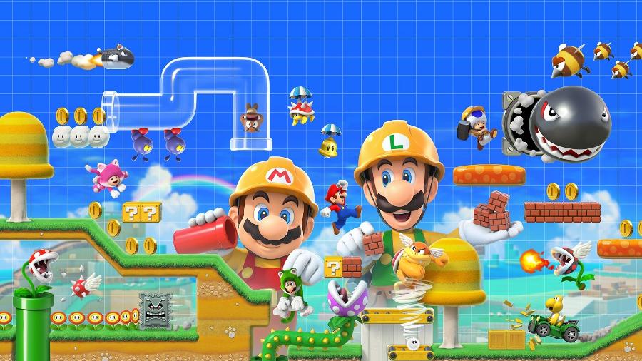 Modo história, novas ferramentas e vários recursos de mutiplayer estão em "Super Mario Maker 2" - Divulgação