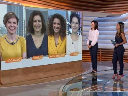 Jornalistas comemoram 'girl power' no 'Bom Dia Brasil': 'Respeita as mina'  - 17/02/2020 - UOL TV e Famosos