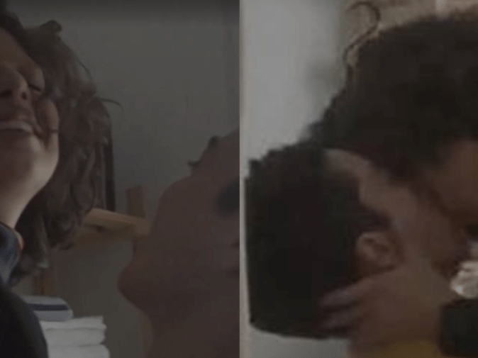 Filha de Débora Bloch e namorado trans surgem aos beijos quentes