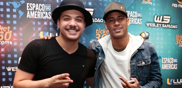 Em julho, Neymar prestigiou o show de Wesley Safadão em São Paulo - Rafael Cusato/Brazil News