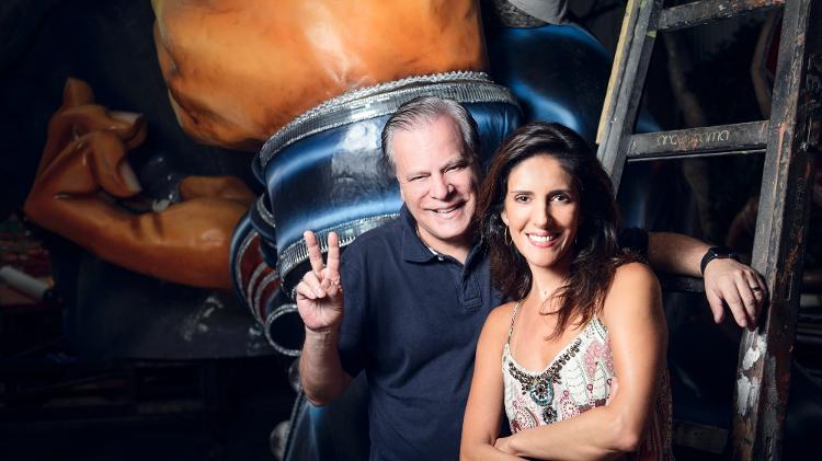 Chico Pinheiro e Monalisa Perrone comandam a trasmissão do Carnaval de SP - Ramon Vasconcelos/Divulgação/TV Globo - Ramon Vasconcelos/Divulgação/TV Globo