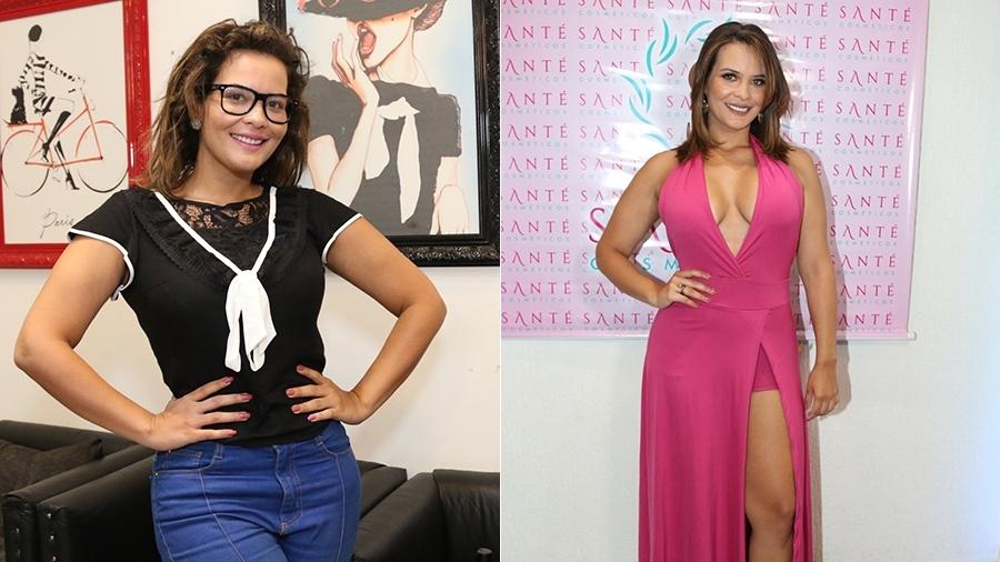 Geisy Arruda mostra o antes e depois de uma sessão para recuperar a beleza após o período das férias  - Thaís Aline/Agência Fio Condutor