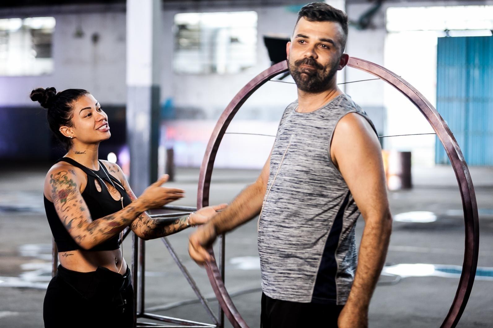 Casais participam da primeira prova da segunda temporada do Power Couple Brasil - Edu Moraes/Record TV
