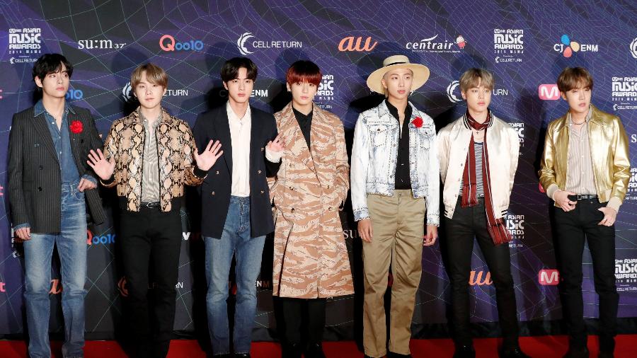 O grupo de k-popo BTS no Asian Music Awards (MAMA 2019) - Kim Kyung-Hoon/Reuters