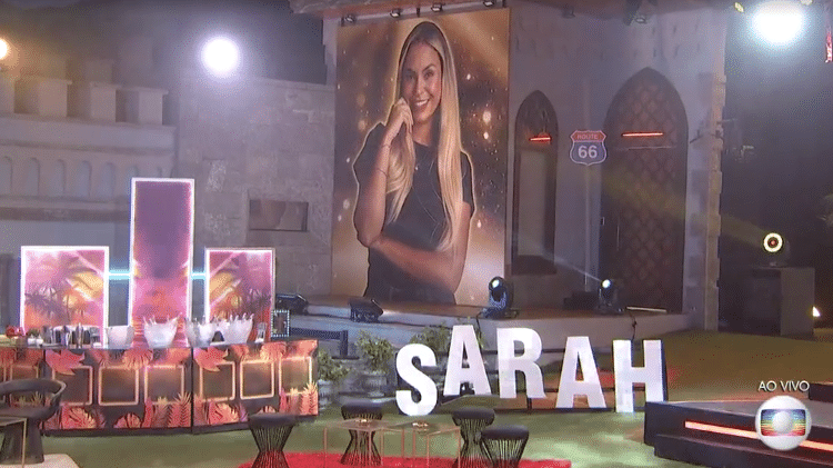 BBB 21: Festa da líder Sarah - Reproducão/Globoplay - Reproducão/Globoplay
