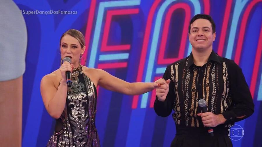 Paolla Oliveira e Leandro Azevedo na "Super Dança dos Famosos" - Reprodução/TV Globo