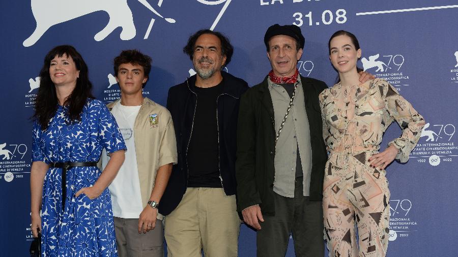 Alejandro Iñarritu e a equipe de "Bardo" no Festival de Veneza 2022 - Divulgação
