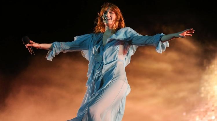 13.mar.2016 - O grupo Florença + the Machine se apresenta no palco Skol no segundo dia do Lollapalooza Brasil 2016 - Manuela Scarpa e Rafael Cusato/Brazil News - Manuela Scarpa e Rafael Cusato/Brazil News
