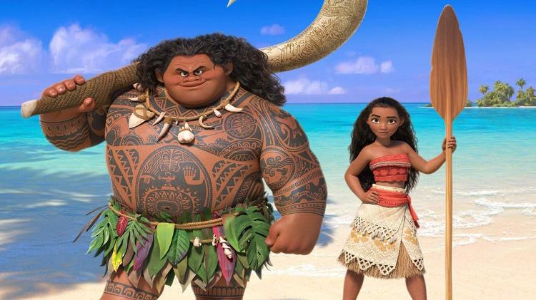 Cena do filme "Moana: Um Mar de Aventuras" (2016), de Ron Clements e John Musker - Reprodução - Reprodução