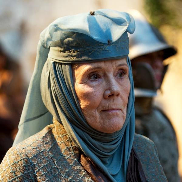 Diana Rigg como Olenna Tyrell em 'Game of Thrones'