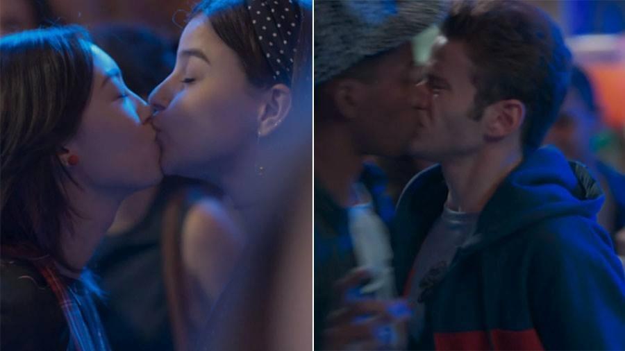 Globo exibe beijaço gay em "Malhação" e gera repercussão na web - Reprodução/TV Globo Montagem/UOL