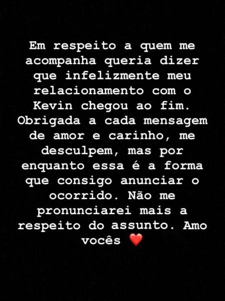 Flávia Pavanelli anuncia término do namoro no Instagram - Reprodução/Instagram - Reprodução/Instagram