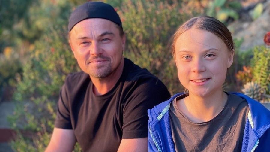 Leonardo DiCaprio encontro Greta Thunberg  - Reprodução/Instagram