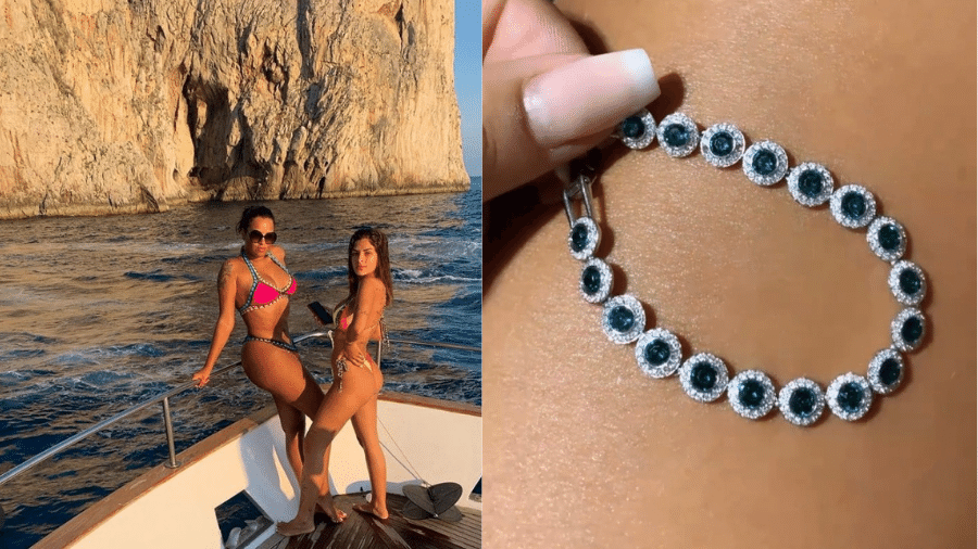 Após desabafo no Instagram, Ariadna Arantes mostrou que recuperou pulseira da Swarovski mas reclamou do estado da peça  - Reprodução/Instagram/@ariadnaarantes