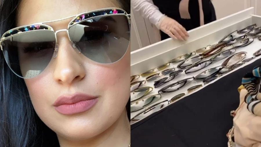 Simone, da dupla com Simaria, mostra sua coleção de óculos escuros - Reprodução/Instagram