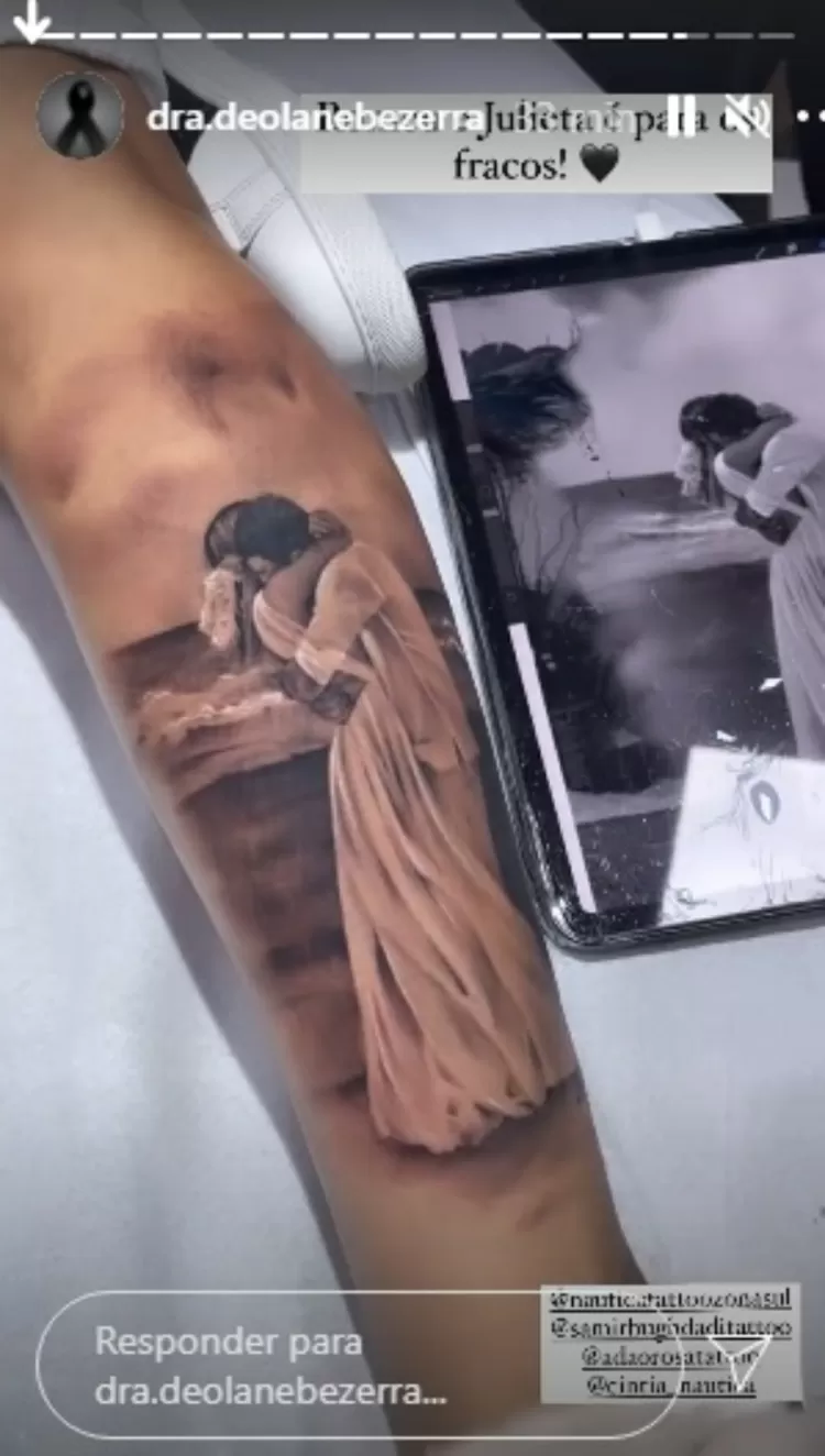 Viúva de MC Kevin faz tatuagem em homenagem ao cantor - Reprodução/Instagram - Reprodução/Instagram