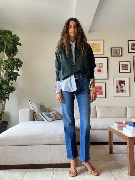 Confortável sim, chique também: aposte em looks "comfy" para a volta ao escritório - Reprodução Instagram Leandra Cohen