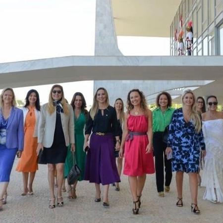 Mulheres participaram de encontro com Jair Bolsonaro nesta quinta-feira (10) - Divulgação