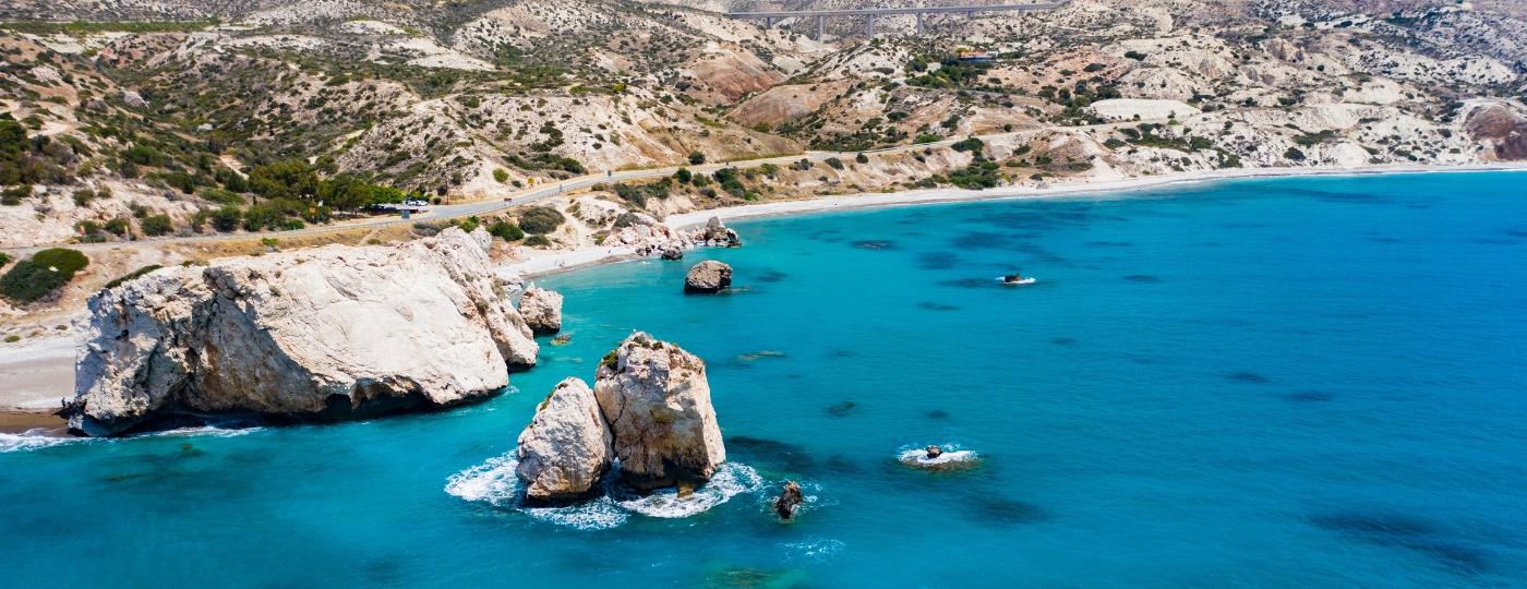 Vista aérea de Pafos, cidade cipriota que seria onde Afrodite nasceu - Getty Images/iStockphoto