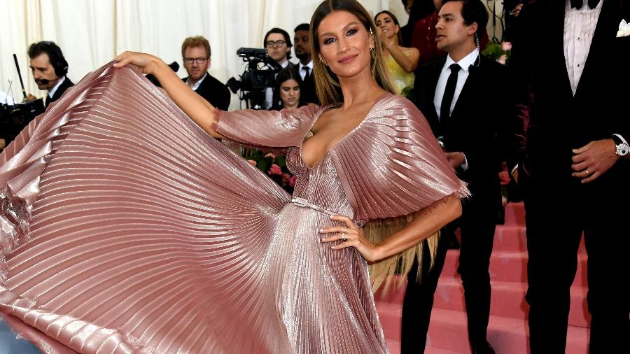 Gisele Bündchen no MET Gala 2019; essa será sua primeira vez solteira no evento desde 2006 - Jennifer Graylock - PA Images/PA Images via Getty Images