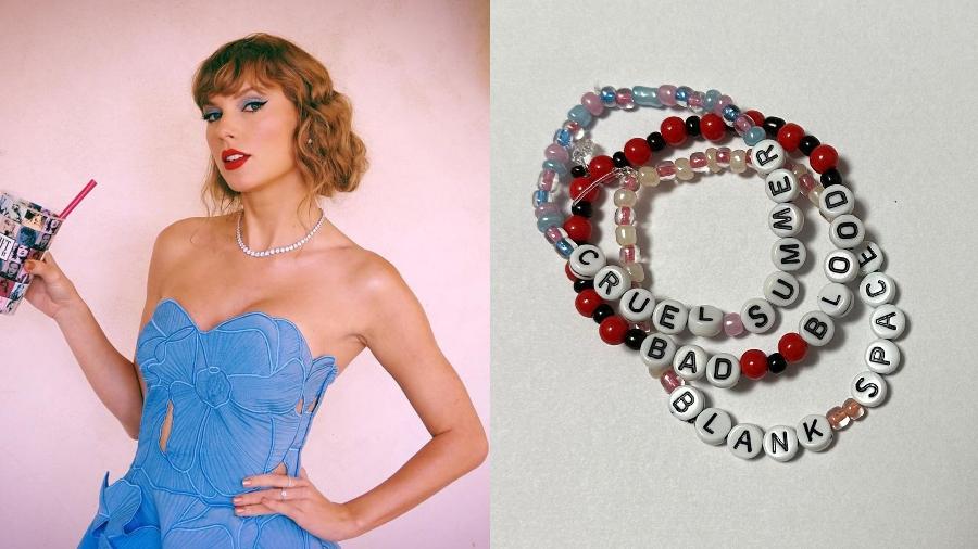 Fãs de Taylor Swift fazem pulseiras para os shows