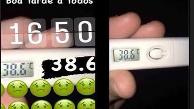 Web apontou que Davi pegou foto da internet para dizer que estava com febre Web apontou que Davi pegou foto da internet para dizer que estava com febre