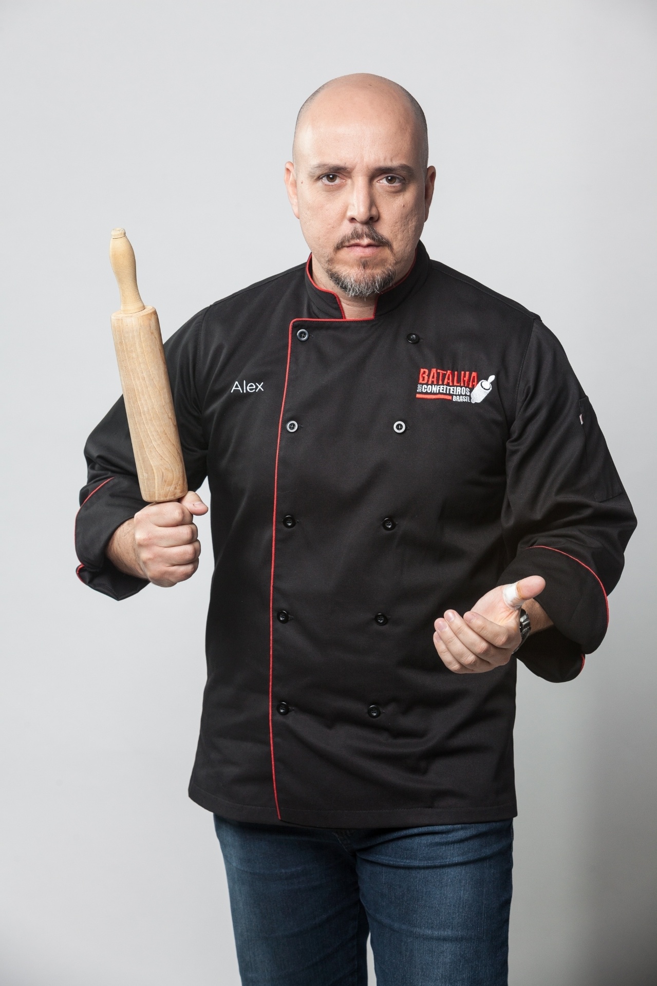 Alex Alvino é de Nova Iguaçu, Rio de Janeiro. Ele tem 41 anos e acredita que o programa será importante para dar uma visibilidade maior aos profissionais que trabalham com confeitaria - Edu Moraes/Record