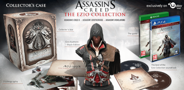 Busto de Ezio é o grande destaque da edição especial de "Assassin’s Creed:" The Ezio Collection" - Divulgação