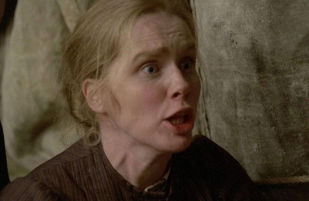 Liv Ullmann em cena no filme "Os Emigrantes" (1971) - Reprodução