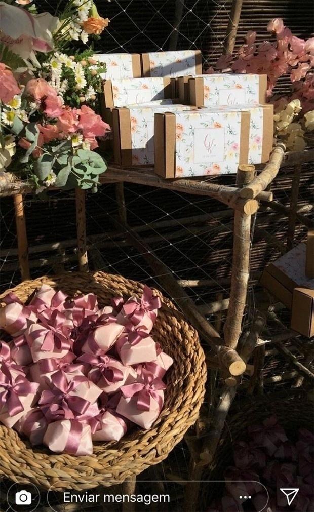 Detalhe da decoração do casamento de Klebber Toledo e Camila Queiroz em Jericoacoara, no Ceará - Reprodução/Instagram