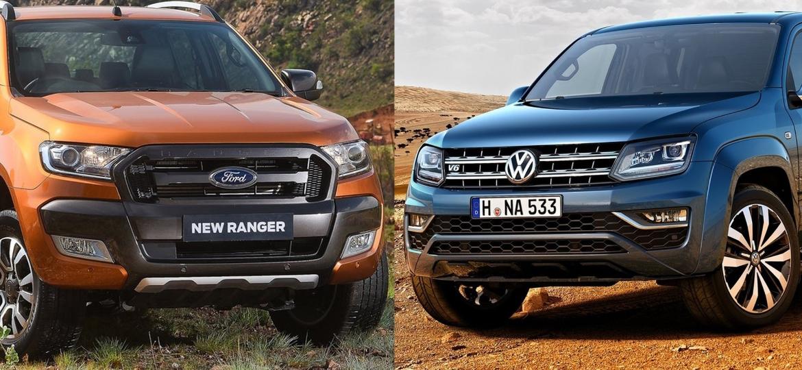 Ranger dará base para uma nova picape da Volkswagen. Será a nova geração da Amarok? - Arte UOL Carros sobre Divulgação