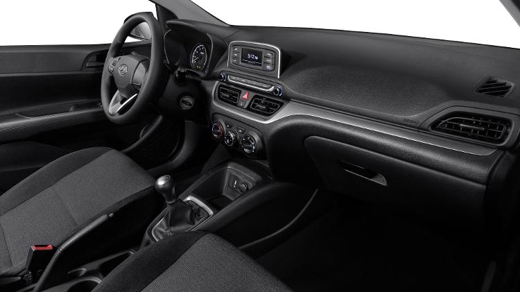 Interior dispenses with steering wheel height and depth adjustments, while driver's seat is height adjustable - Disclosure
