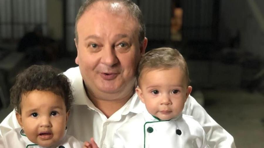 Erick Jacquin com os filhos, Elis e Antoine - Reprodução/ Instagram