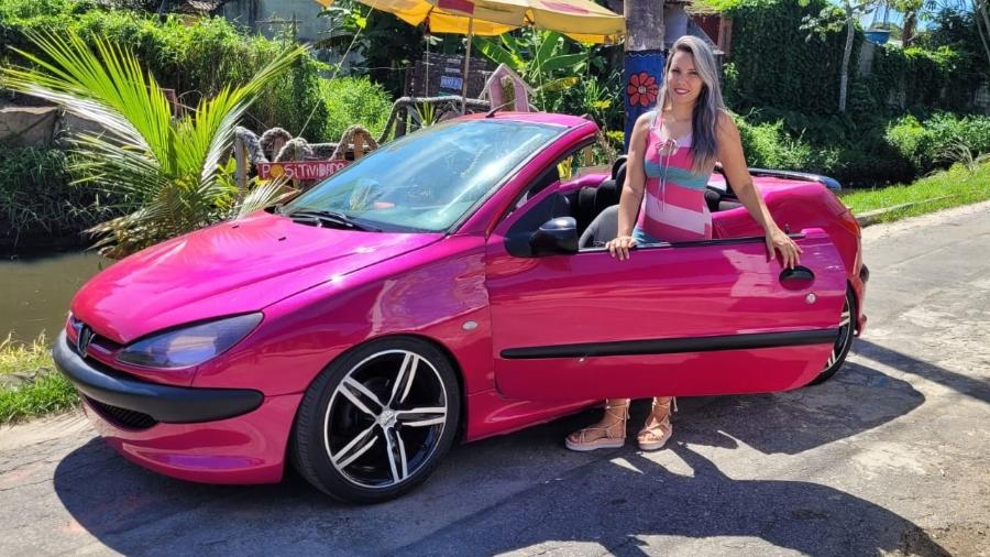 Ananda Pontes, 28, sonhava em ter um carro cor de rosa