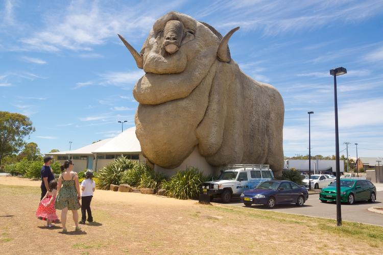The Big Merino, em Goulburn, na Austrália