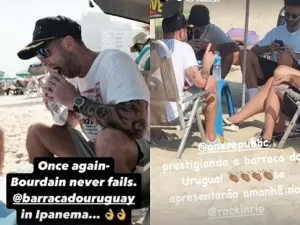 Antes de show, vocalista do OneRepublic bebe cerveja e passeia pelo Rio