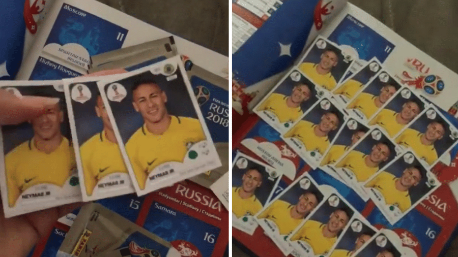 Álbum de figurinhas só com fotos de Neymar - Reprodução/Instagram