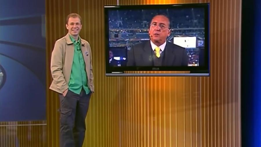 Tiago Leifert falou sobre a campanha "Cala Boca, Galvão" com Galvão Bueno na Copa do Mundo de 2010 - Reprodução/TV Globo