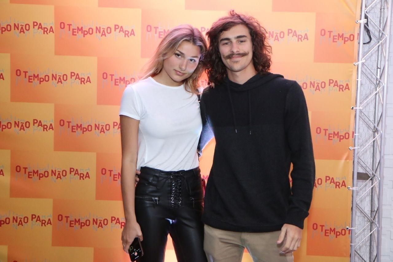 Sasha fez questão de prestigiar a estreia de Bruno Montaleone em "O Tempo Não Para" ao lado do amado, na festa de estreia da trama, no Rio - Daniel Pinheiro/AgNews