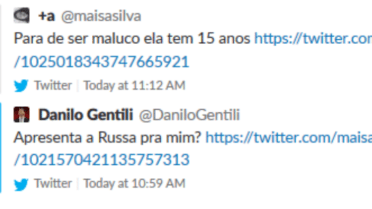 Danilo Gentili pede para conhecer amiga de Maisa e ela rebate - Reprodução/Twitter - Reprodução/Twitter