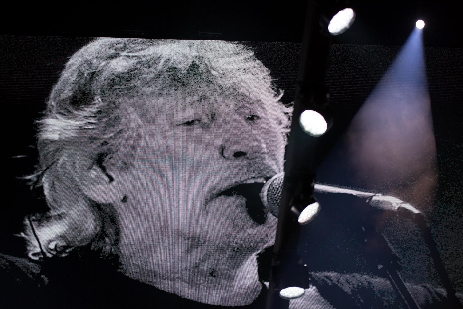 Detalhe do telão mostrando Roger Waters - Leo Caobelli/UOL