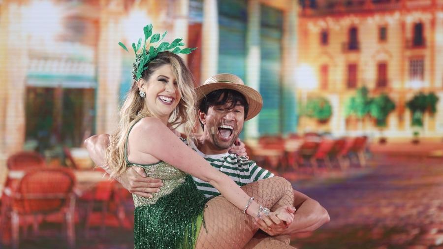 Dani Calabresa e Reginaldo Sama estão na final da "Dança dos Famosos" - Reprodução/TV Globo